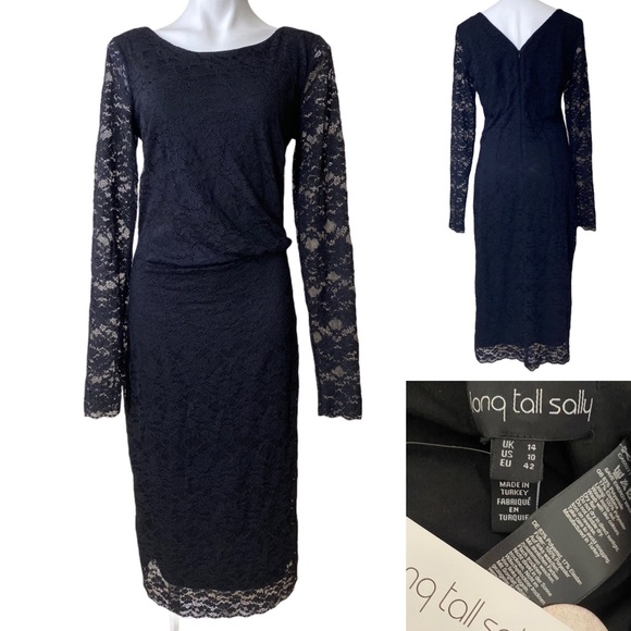 long tall sally Dresses & Skirts - Long Tall Sally US 10 twist detail lace dress